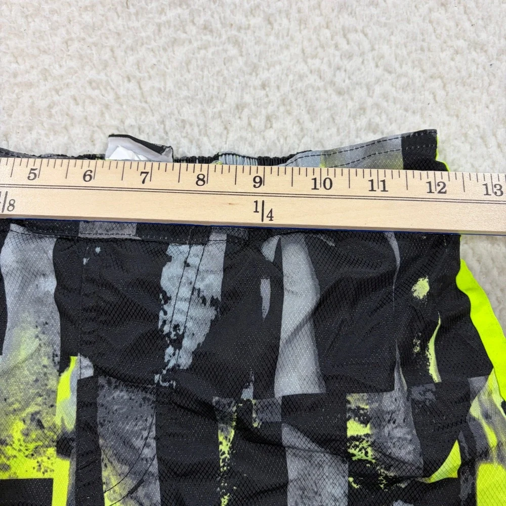 Nike Swim Shorts Boys XL Black Volt NESS7661 Board Shorts Graphic Print